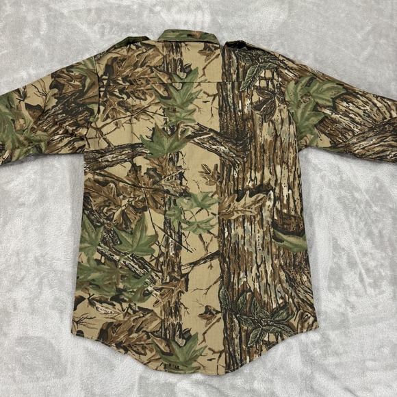 Hunting Shirt Mens Large Realtree Camo Ripstop Vintage Gander Mountain USA Field - Picture 2 of 13